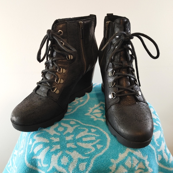 Sorel Joan Uptown Lace Boot Wedges - Picture 1 of 5